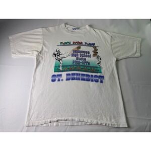 Vintage St. Benedict Football Final Tennessee High School Playoffs T-Shirt L USA